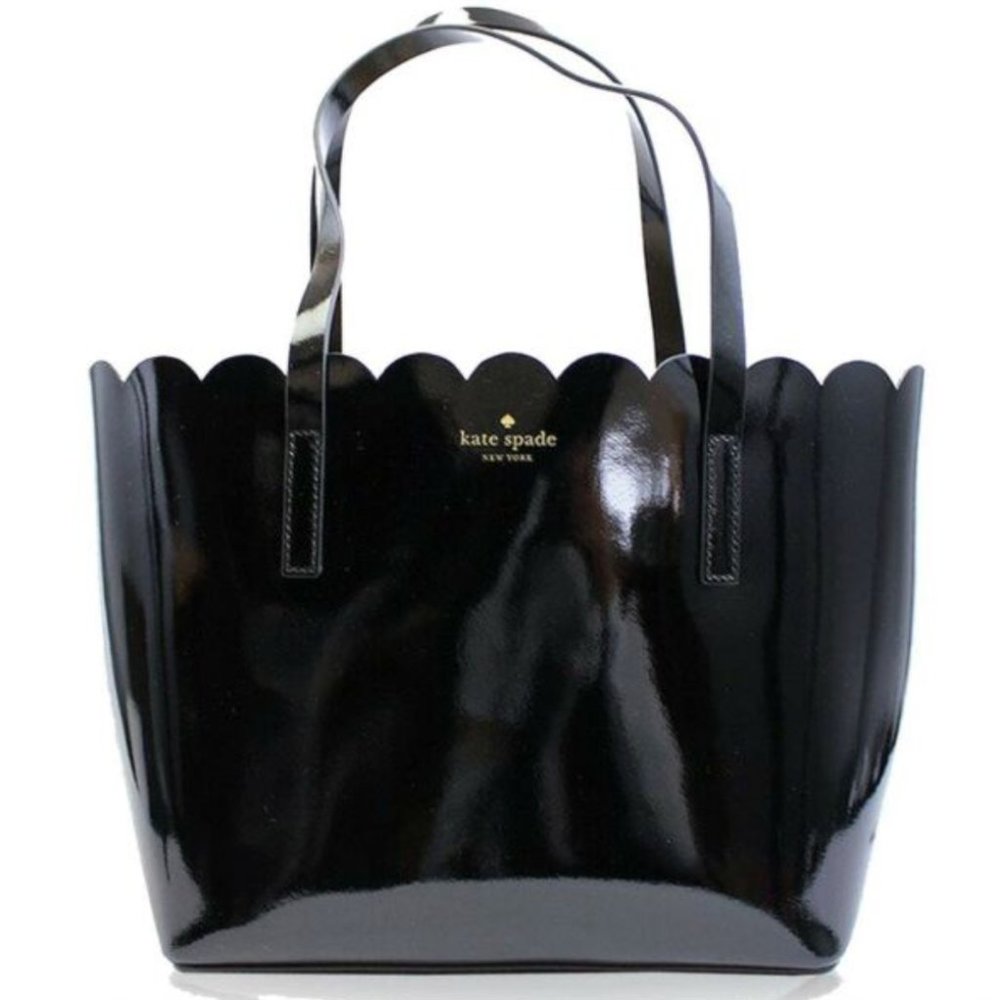 Kate Spade New York Patent Leather Scallop Tote